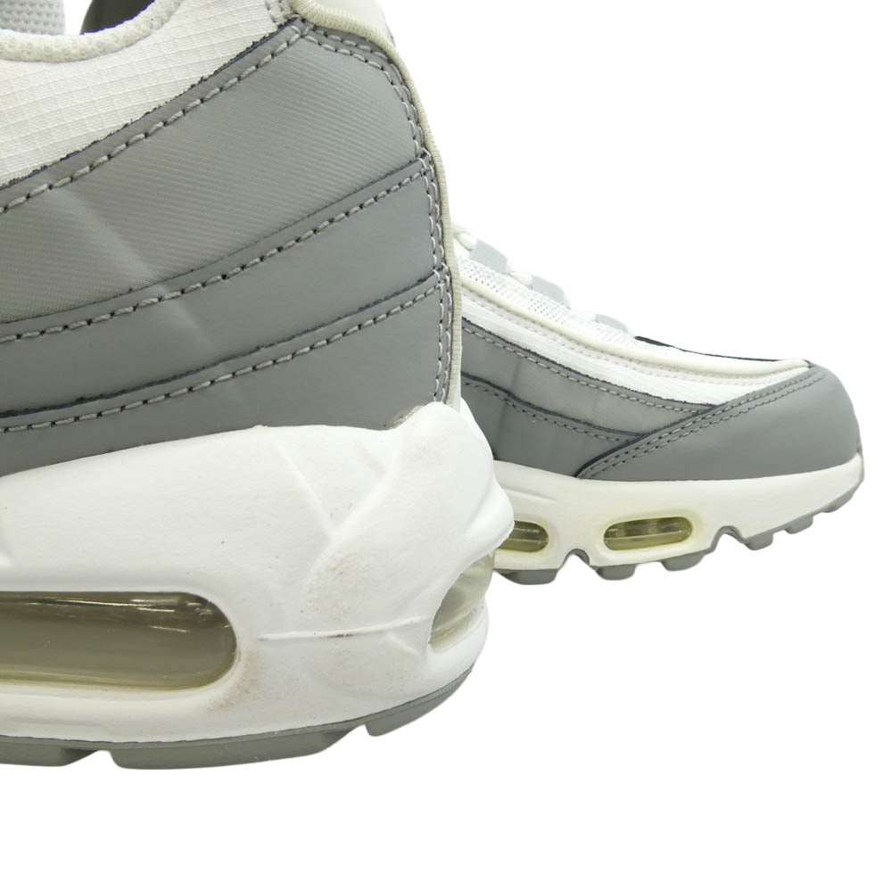 NIKE ナイキ CT1268-001 Air Max 95 Essential Particle Grey/White-LT Smoke Grey エアマックス 95 エッセンシャル スニーカー グレー系 ホワイト系 27cm【極上美品】【中古】