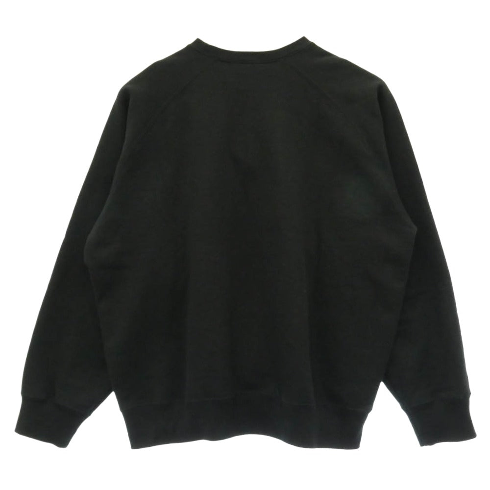 Supreme シュプリーム 24SS Small Box Raglan Crewneck スモールボックス ラグラン クルーネック スウェット ブラック系 L【中古】