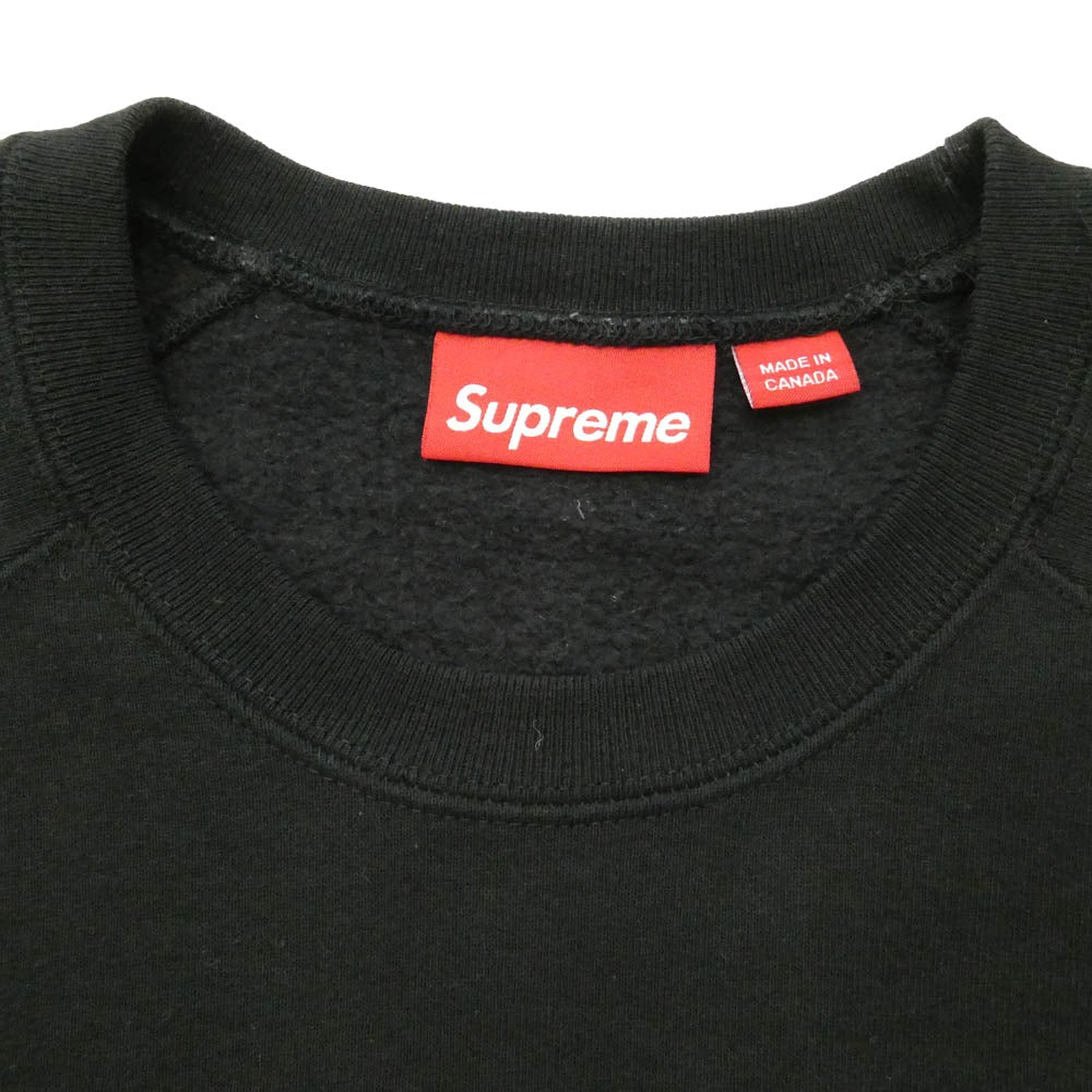 Supreme シュプリーム 24SS Small Box Raglan Crewneck スモールボックス ラグラン クルーネック スウェット ブラック系 L【中古】