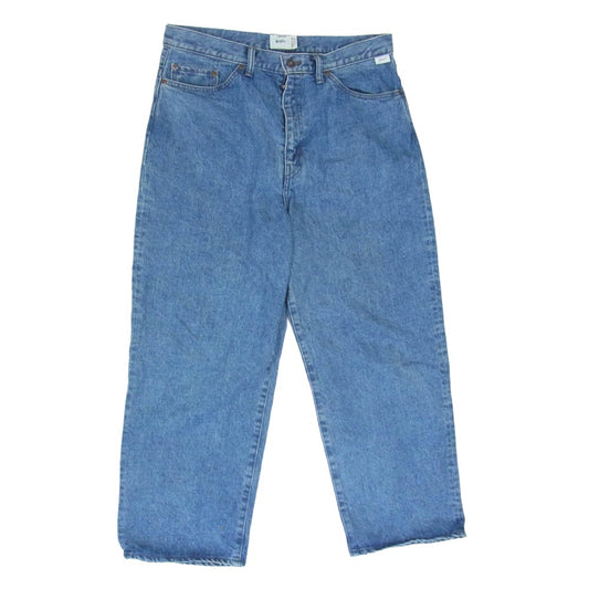 WTAPS ダブルタップス 25AW 252WVDT-PTM03 BLUES STRAIGHT / TROUSERS /COTTON. DENIM ストレート トラウザーズ ワイド デニム パンツ インディゴブルー系 X03【中古】
