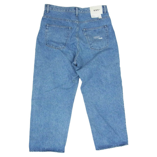 WTAPS ダブルタップス 25AW 252WVDT-PTM03 BLUES STRAIGHT / TROUSERS /COTTON. DENIM ストレート トラウザーズ ワイド デニム パンツ インディゴブルー系 X03【中古】