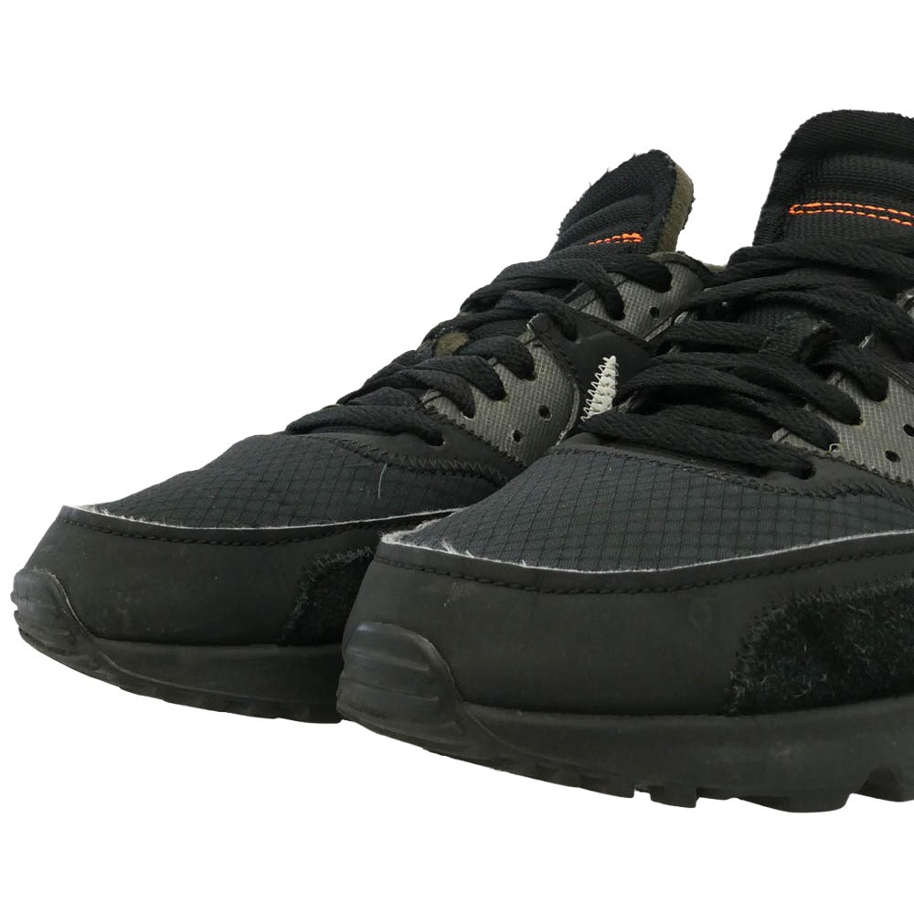 NIKE ナイキ OFF-WHITE オフホワイト AA7293-001 × Off-White Air Max 90 BLACK/BLACK-CONE-WHITE オフホワイト エアマックス ローカット スニーカー ブラック系 26cm【中古】