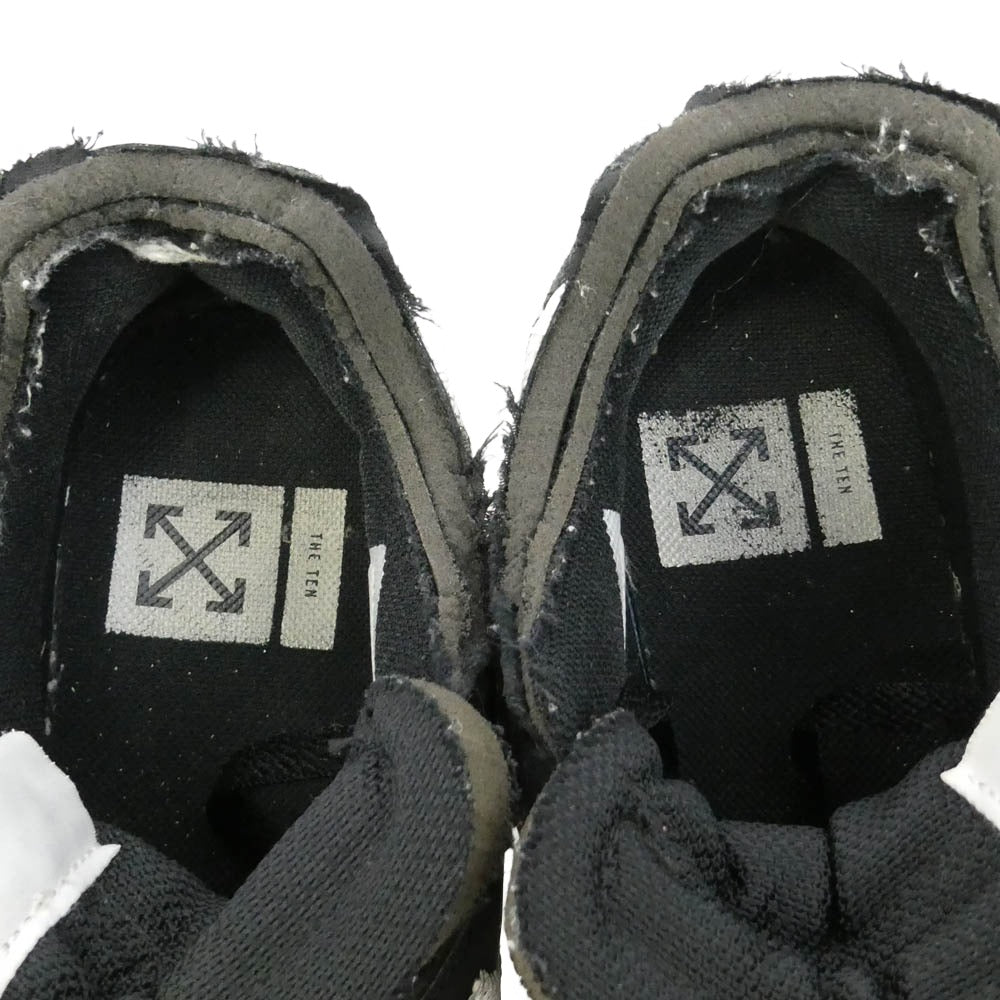 NIKE ナイキ OFF-WHITE オフホワイト AA7293-001 × Off-White Air Max 90 BLACK/BLACK-CONE-WHITE オフホワイト エアマックス ローカット スニーカー ブラック系 26cm【中古】