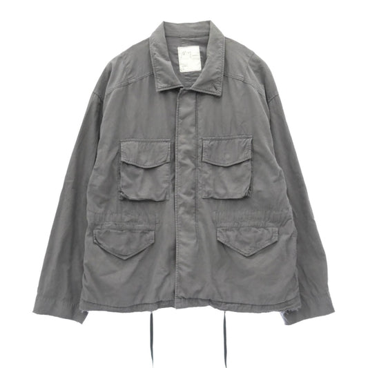 ANCELLM アンセルム 26SS ANC-JK74-B AGING FIELD JACKET エイジング ミリタリー フィールドジャケット グレー系 1【中古】