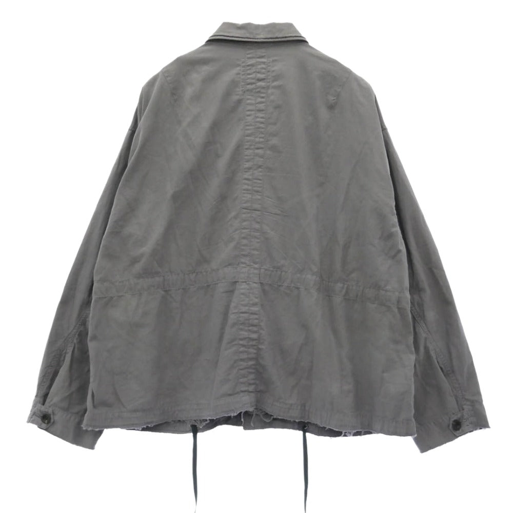 ANCELLM アンセルム 26SS ANC-JK74-B AGING FIELD JACKET エイジング ミリタリー フィールドジャケット グレー系 1【中古】