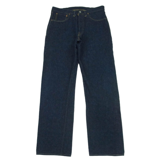 WAREHOUSE ウエアハウス 1001XX 1947モデル ワンウォッシュ ボタンフライ ジーンズ デニム パンツ インディゴブルー系 W33 L32【美品】【中古】