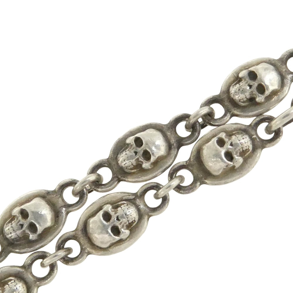 Justin Davis ジャスティンデイビス SNJ155 TINY SKULL タイニー スカル チェーン ネックレス 50cm シルバー系【中古】
