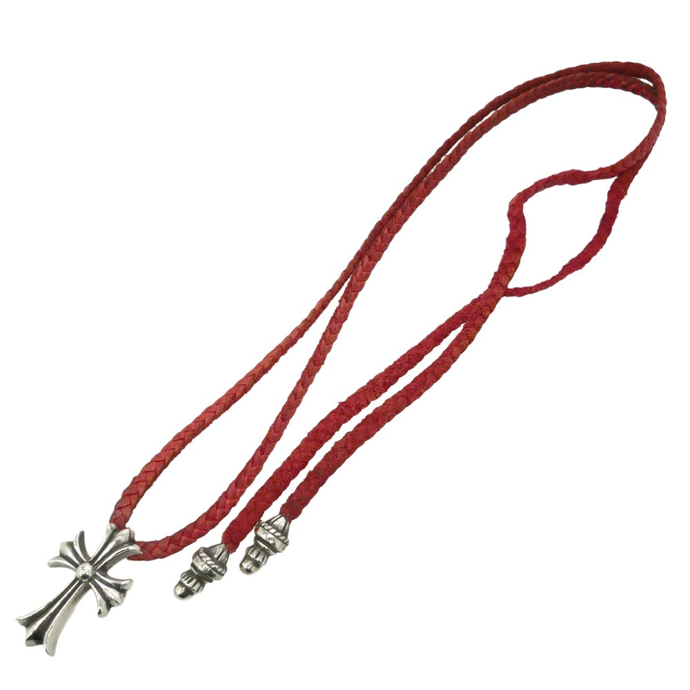 CHROME HEARTS クロムハーツ（原本無） CH CRS SML BC スモールCHクロス ボロチップ レザーブレード ネックレス シルバー系【中古】