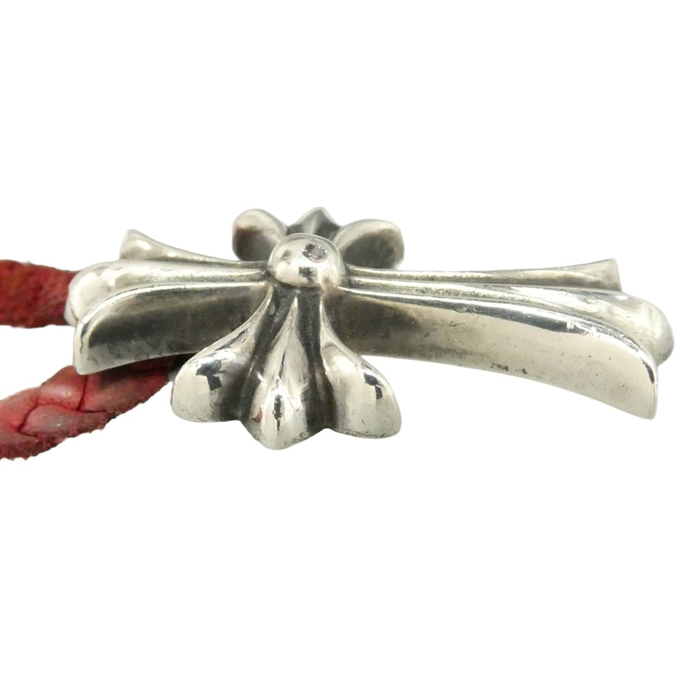CHROME HEARTS クロムハーツ（原本無） CH CRS SML BC スモールCHクロス ボロチップ レザーブレード ネックレス シルバー系【中古】