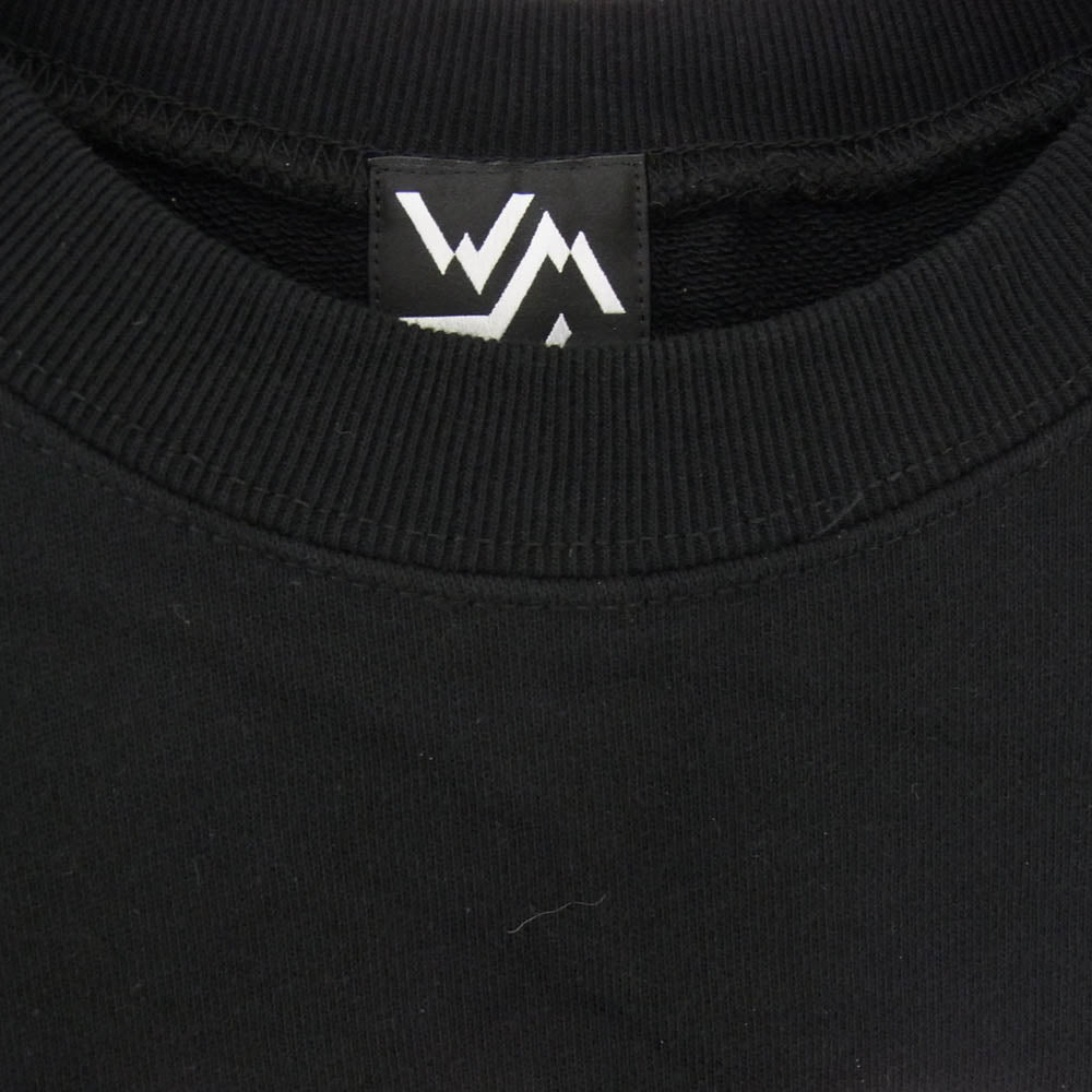 WHITE MOUNTAINEERING ホワイトマウンテニアリング 23SS BC2373503 W.M.B.C. COLLEGE LOGO SWEATSHIRT カレッジロゴ スウェットシャツ トレーナー ブラック系 1【中古】