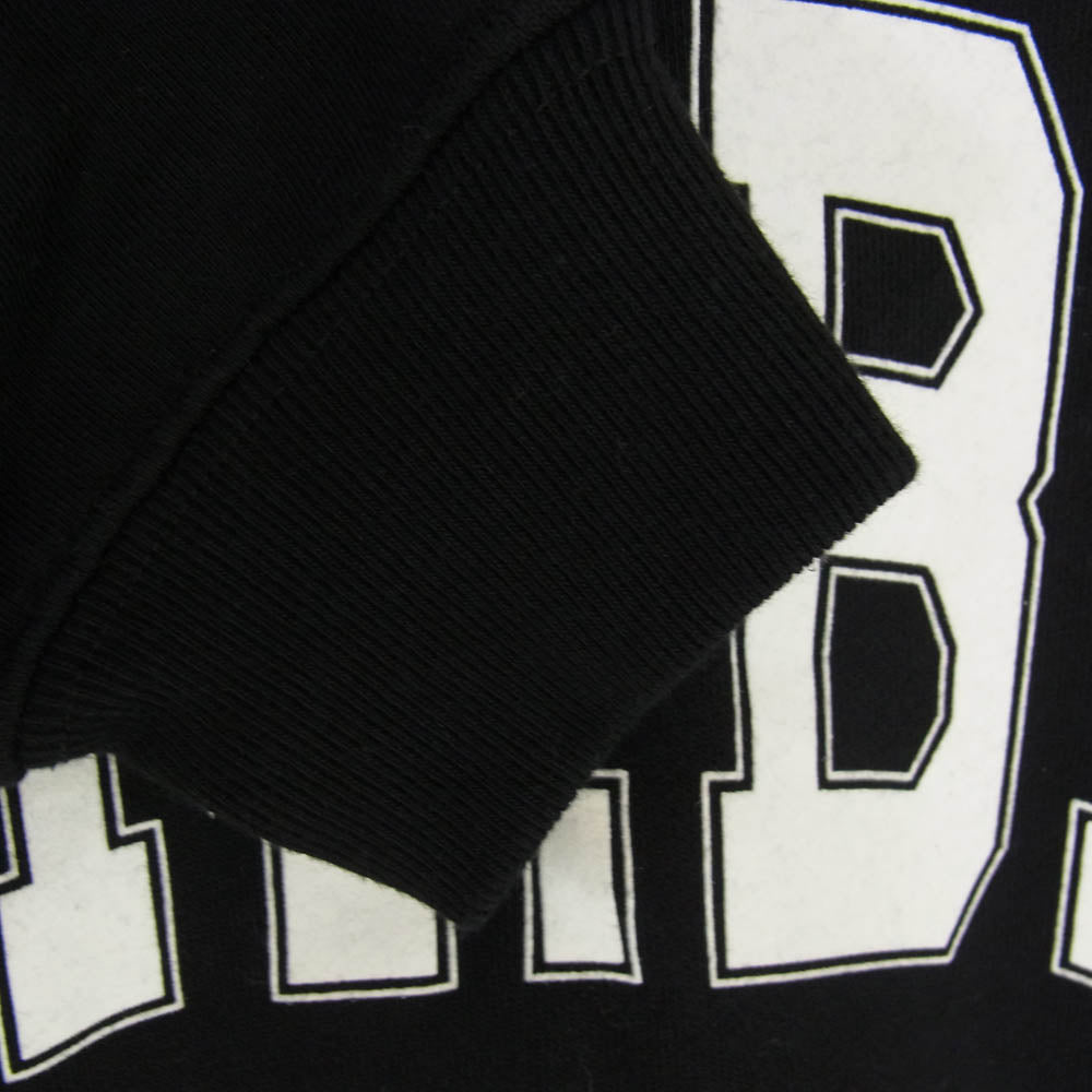 WHITE MOUNTAINEERING ホワイトマウンテニアリング 23SS BC2373503 W.M.B.C. COLLEGE LOGO SWEATSHIRT カレッジロゴ スウェットシャツ トレーナー ブラック系 1【中古】