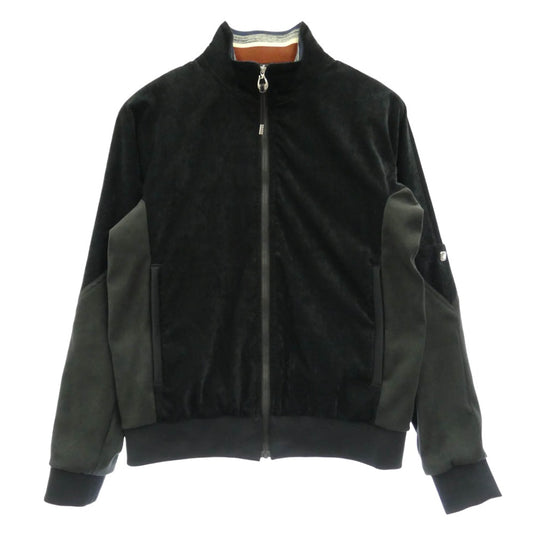 TOGA トーガ 25AW TV252-JC324 VIRILIS VELVET TRACK JACKET ウエスタンバックルジップ ビリリース ベルベット ジップ トラックジャケット ブラック系 46【美品】【中古】