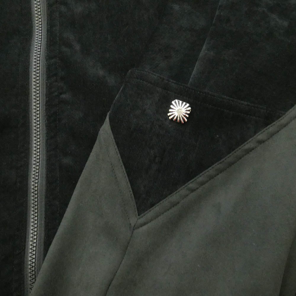 TOGA トーガ 25AW TV252-JC324 VIRILIS VELVET TRACK JACKET ウエスタンバックルジップ ビリリース ベルベット ジップ トラックジャケット ブラック系 46【美品】【中古】