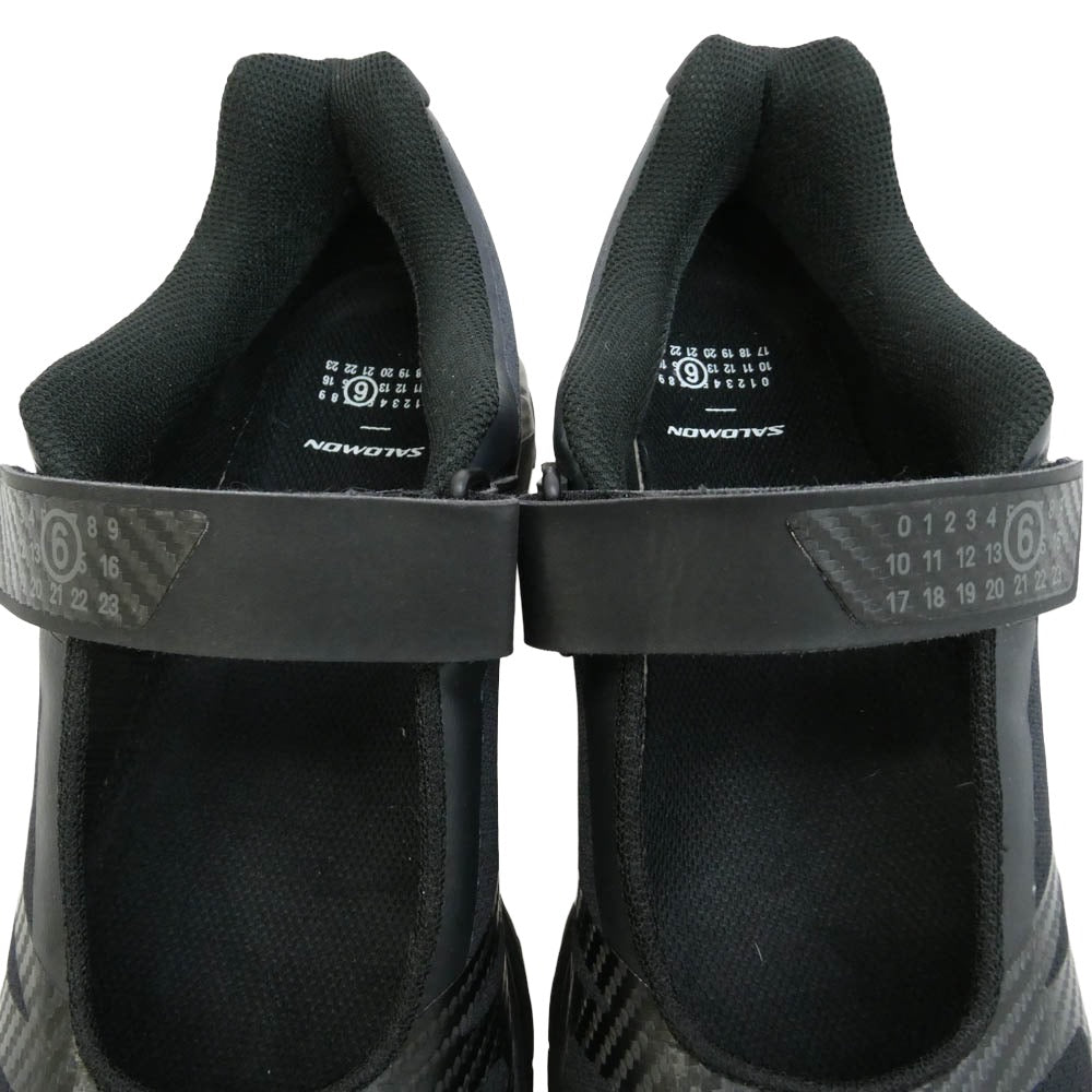 MAISON MARGIELA メゾンマルジェラ salomon サロモン 476824 MM6 × Salomon XT-Mary Jane Black Soft Clay エムエムシックス サロモン XT メリージェーン ローカット スニーカー ブラック系 27.5cm【極上美品】【中古】