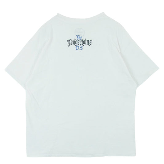 TENDERLOIN テンダーロイン 16SS T-TEE THE TENDERLOINS フロント プリント Ｔシャツ 半袖 カットソー ホワイト系 アイボリー系 L【中古】