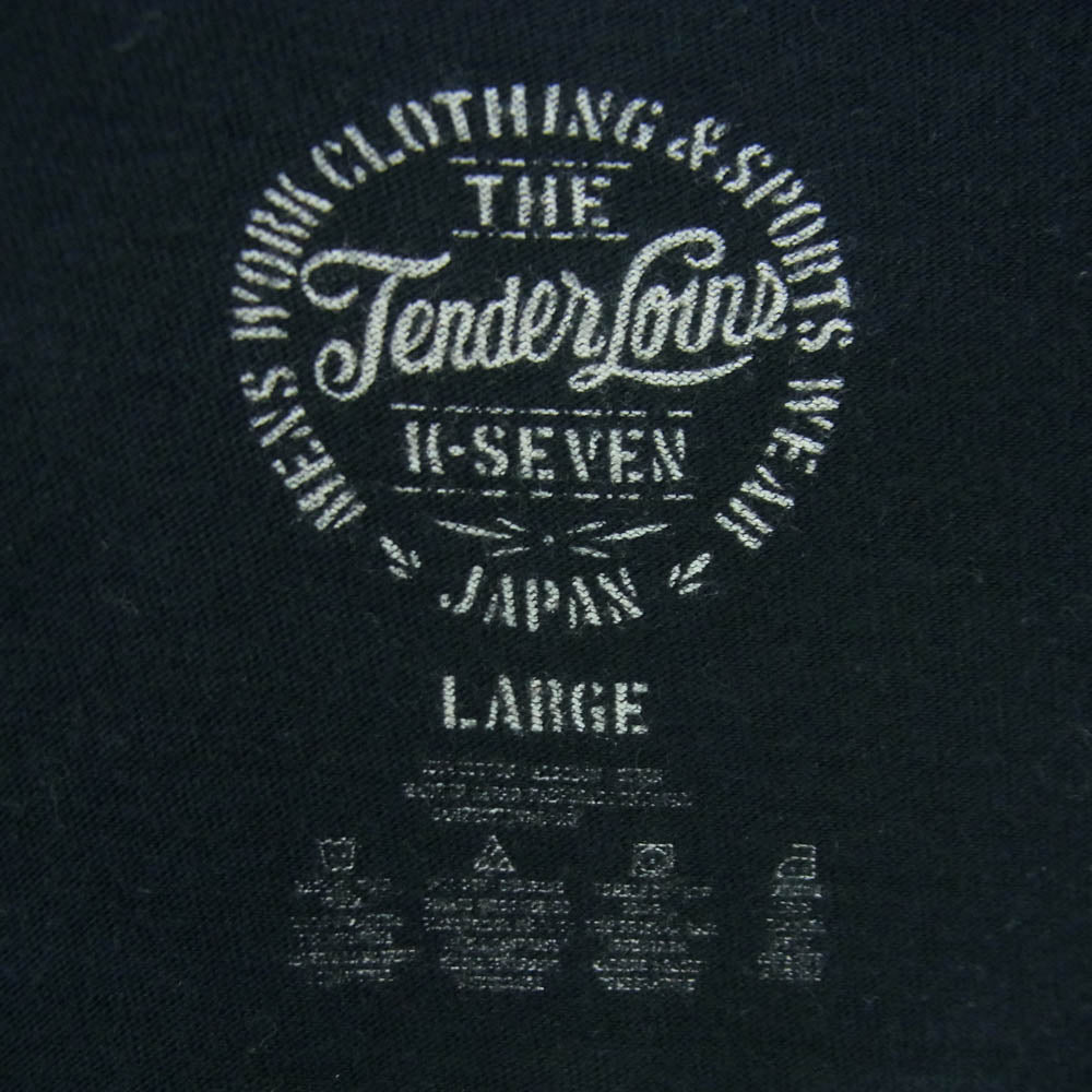 TENDERLOIN テンダーロイン TRAVERSE TOKYO トラバース東京 フロントプリント Tシャツ 半袖 カットソー ブラック系 L【中古】