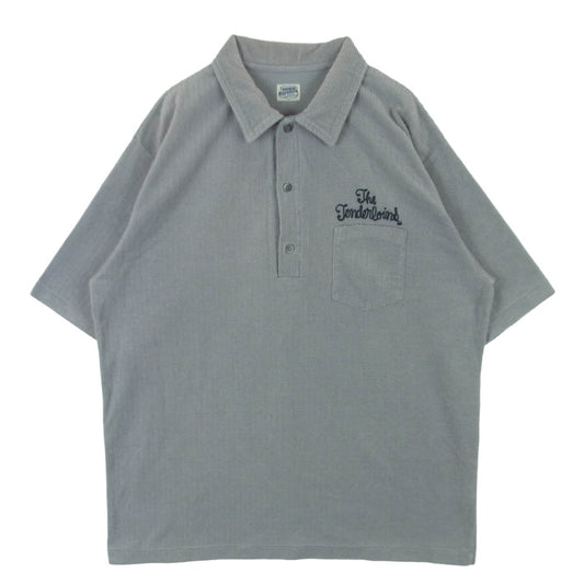 TENDERLOIN テンダーロイン T-PILE POLO K パイル コットン 半袖 ポロシャツ 日本製 グレー系 XL【中古】