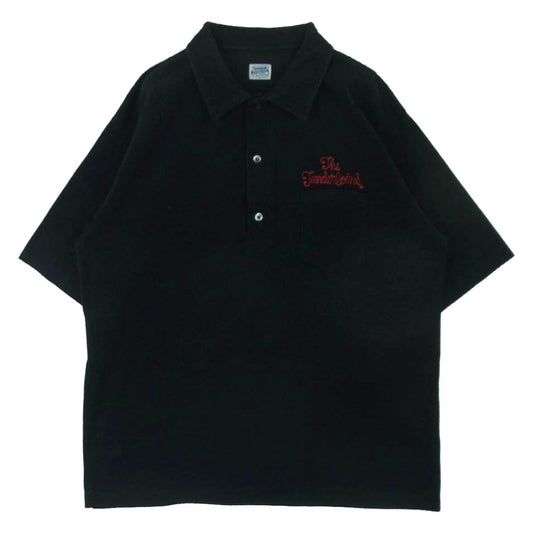 TENDERLOIN テンダーロイン T-PILE POLO K パイル コットン 半袖 ポロシャツ 日本製 ブラック系 XL【中古】