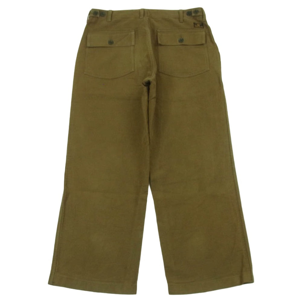 TENDERLOIN テンダーロイン T-ARMY PNT P コットン ピケ アーミー パンツ コットン 日本製 オリーブ系 S【中古】