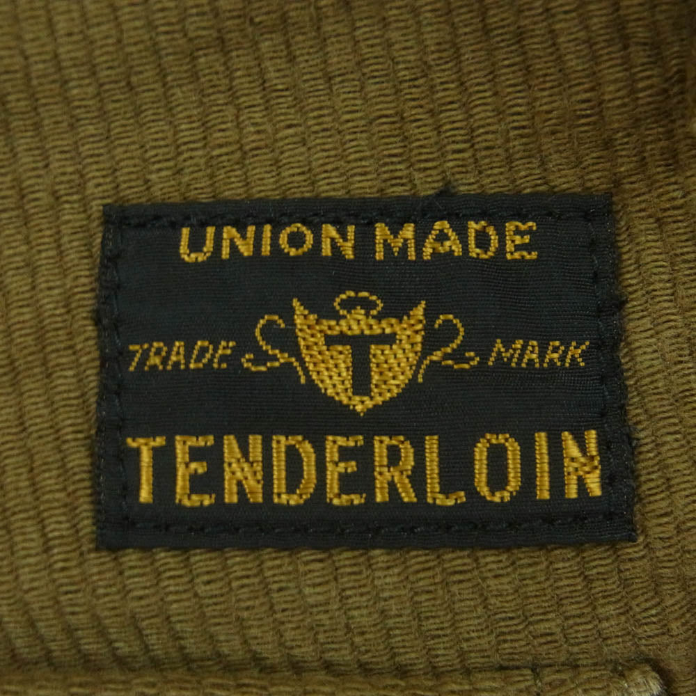 TENDERLOIN テンダーロイン T-ARMY PNT P コットン ピケ アーミー パンツ コットン 日本製 オリーブ系 S【中古】