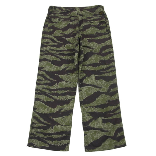 TENDERLOIN テンダーロイン T-BAMBOO PNT タイガーカモ 迷彩柄 コットン パンツ グリーン系 ブラウン系 M【中古】