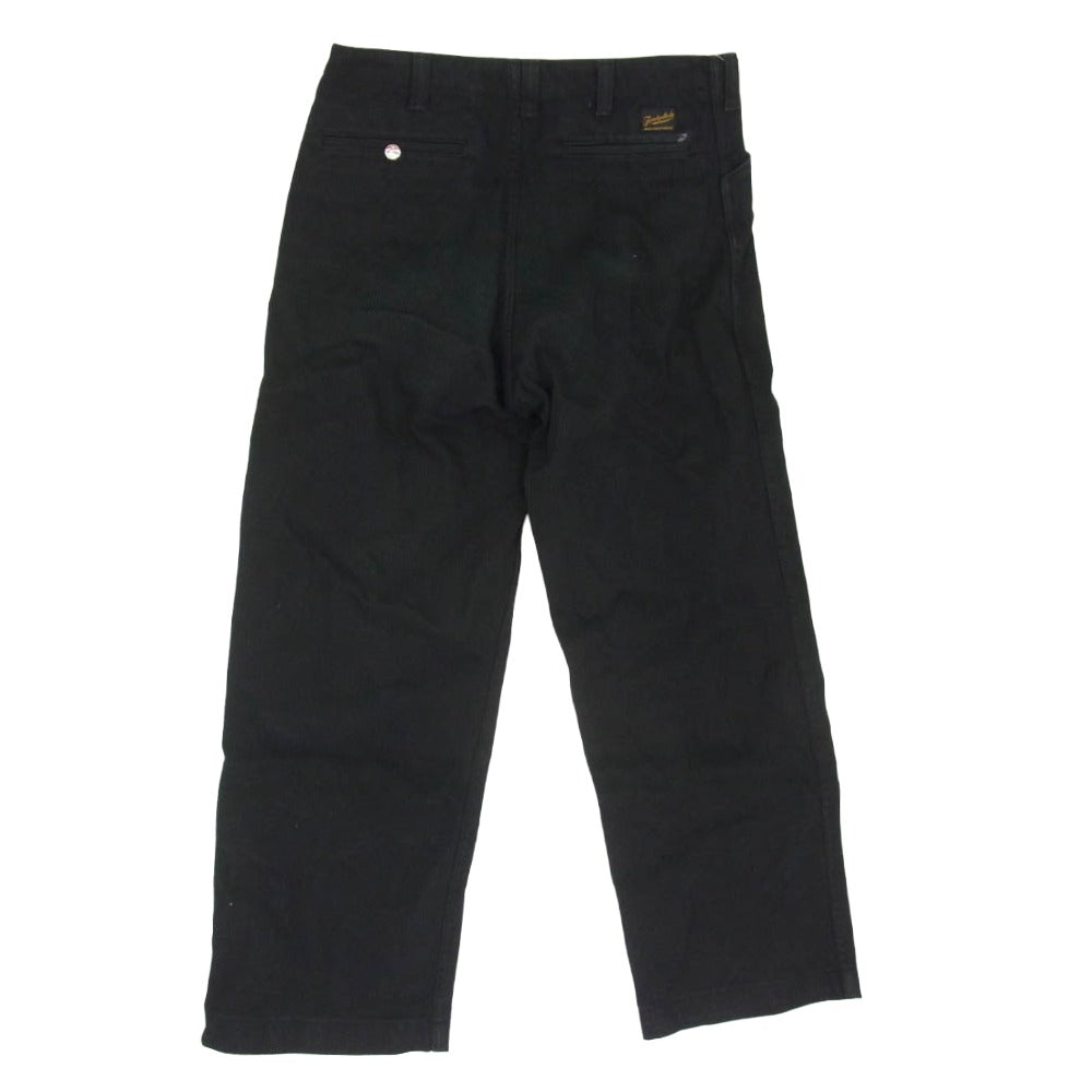 TENDERLOIN テンダーロイン T-BDP PIQUE ピケ コットン ワーク パンツ ブラック系 XS【中古】