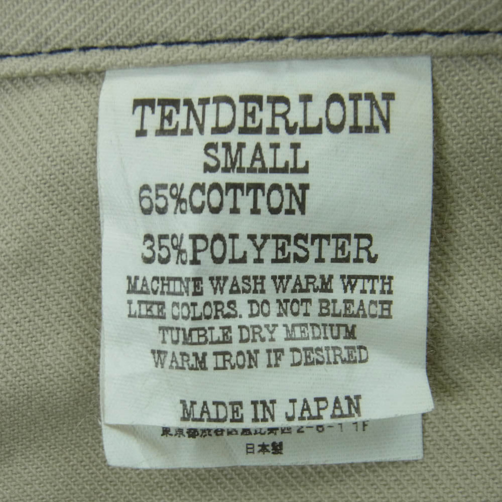 TENDERLOIN テンダーロイン T-BDP TC ツイル コットン ワーク パンツ 日本製 ダークネイビー系 S【中古】