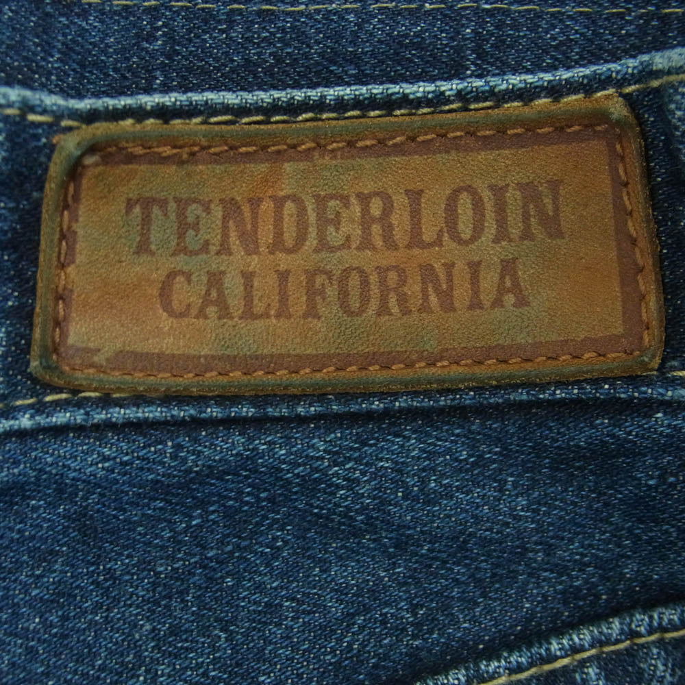 TENDERLOIN テンダーロイン T-RIDERS シンチバック セルビッチ 赤耳 ジーンズ デニム パンツ インディゴブルー系 S【中古】
