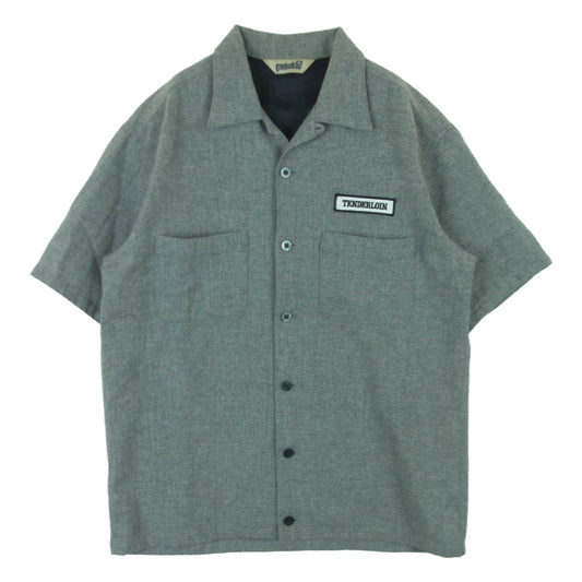 TENDERLOIN テンダーロイン T-WOOL SHT ANGOLA ウール アンゴラ 半袖 シャツ 日本製 グレー系 L【中古】