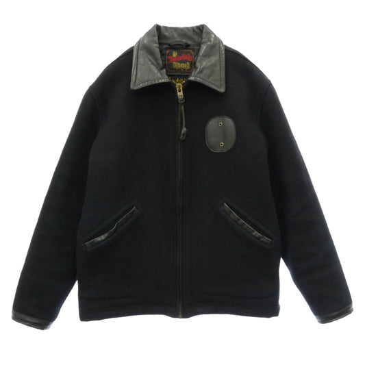 TENDERLOIN テンダーロイン T-POLICEMAN JKT 2nd ポリスマン ウール 襟レザー ジャケット ブラック系 S【中古】
