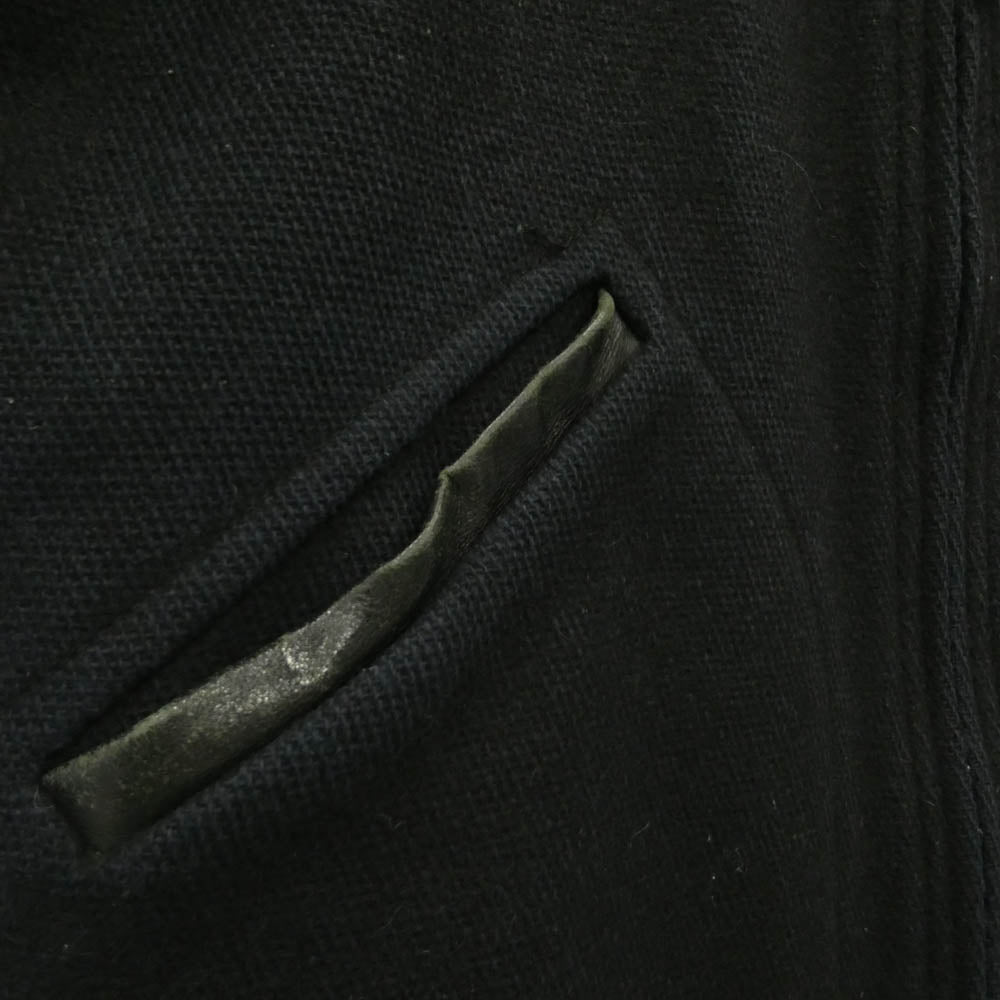 TENDERLOIN テンダーロイン T-POLICEMAN JKT 2nd ポリスマン ウール 襟レザー ジャケット ブラック系 S【中古】