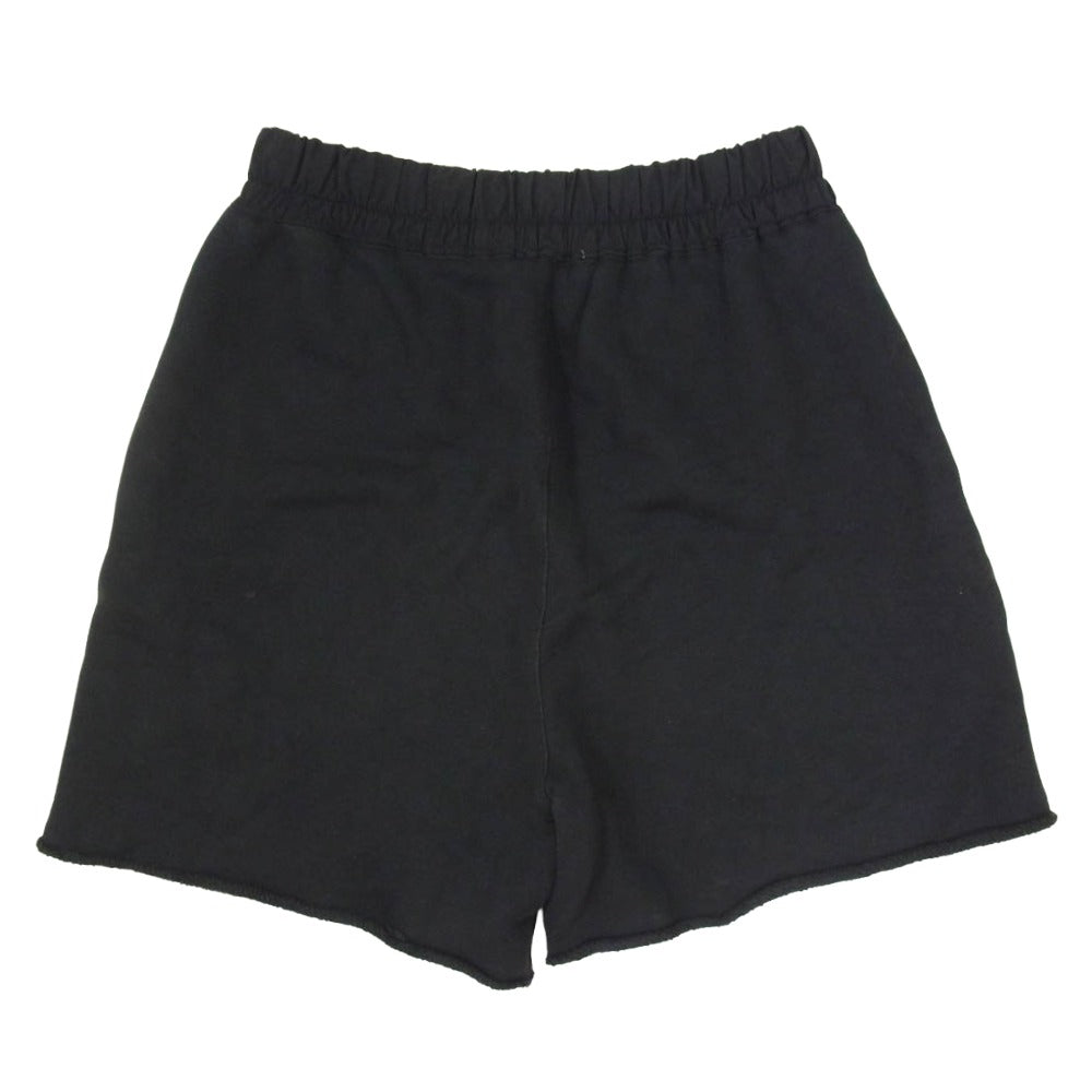 アスクユアセルフ CROSS RAW FLEECE SHORTS クロス スウェット ハーフ パンツ ショーツ ブラック系 M【中古】