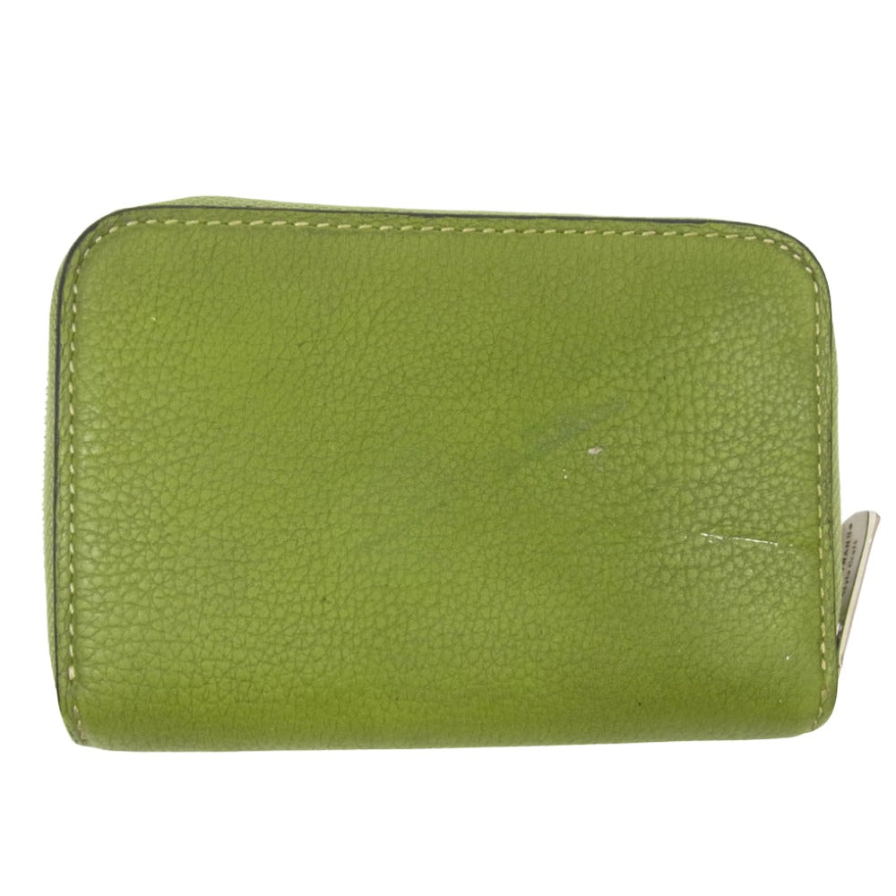WILDSWANS ワイルドスワンズ SC-LAFARO シュランケンカーフ ラファロ ラウンドジップ コインケース 小銭入れ グリーン系【中古】