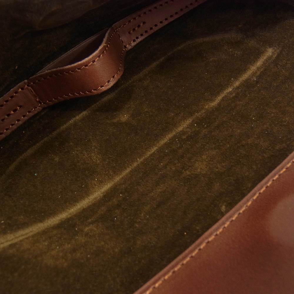 SOMES SADDLE ソメスサドル レザー メガネケース ブラウン系【美品】【中古】