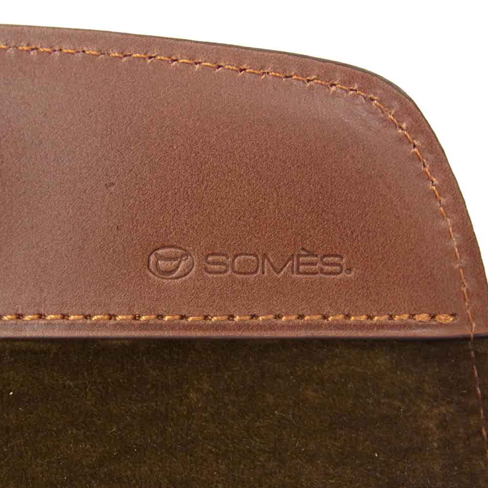 SOMES SADDLE ソメスサドル レザー メガネケース ブラウン系【美品】【中古】