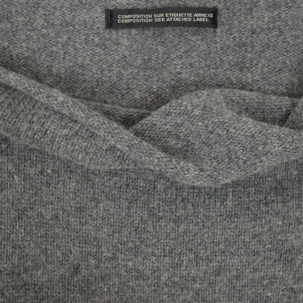 Yohji Yamamoto ヨウジヤマモト ファム 97AW アーカイブ FI-K16-925 ウール ニット オフショルダー セーター グレー系 M【中古】