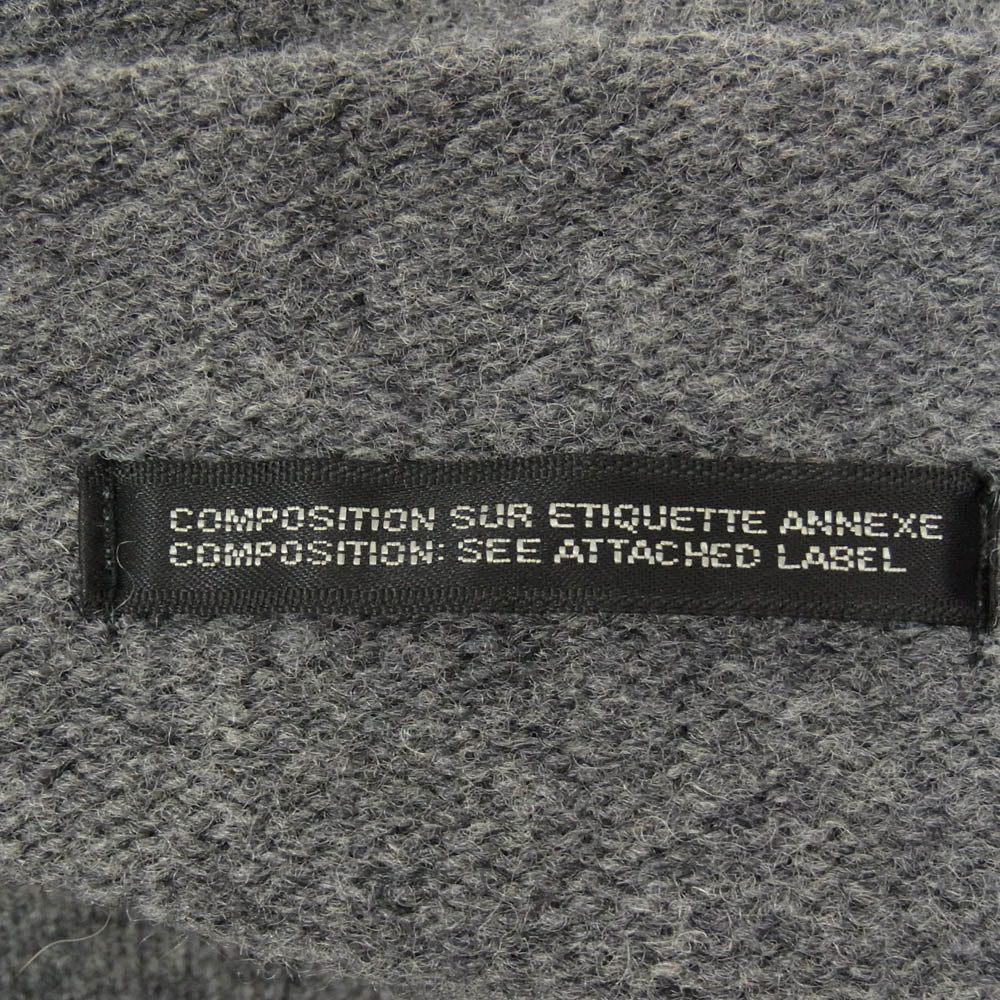 Yohji Yamamoto ヨウジヤマモト ファム 97AW アーカイブ FI-K16-925 ウール ニット オフショルダー セーター グレー系 M【中古】