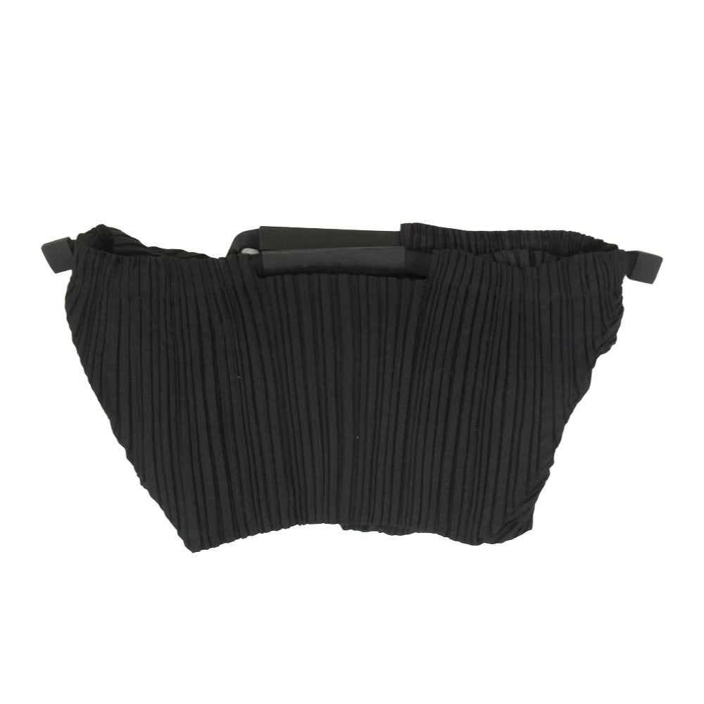 ISSEY MIYAKE イッセイミヤケ IM14AG080 プリーツ加工 ハンドバッグ ブラック系【中古】