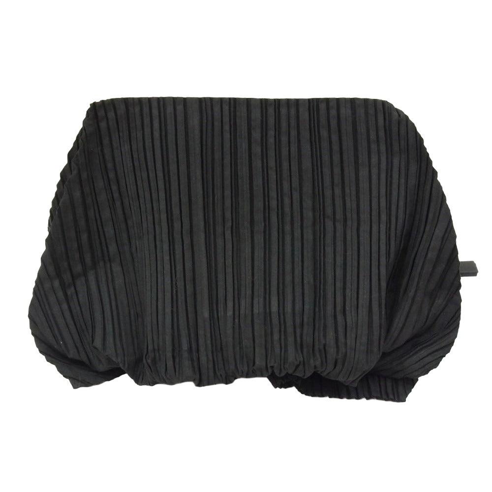 ISSEY MIYAKE イッセイミヤケ IM14AG080 プリーツ加工 ハンドバッグ ブラック系【中古】
