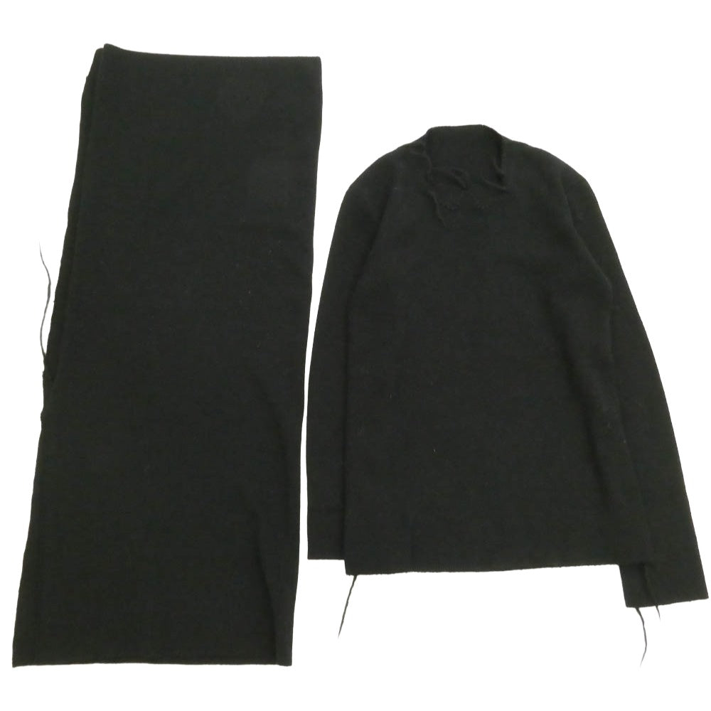 Yohji Yamamoto ヨウジヤマモト ファム 98AW アーカイブ FY-B16-957 ウール ニット セーター ブラック系 S【中古】