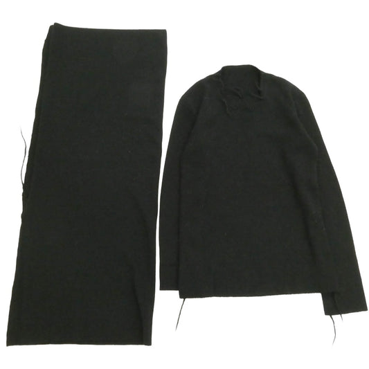 Yohji Yamamoto ヨウジヤマモト ファム 98AW アーカイブ FY-B16-957 ウール ニット セーター ブラック系 S【中古】