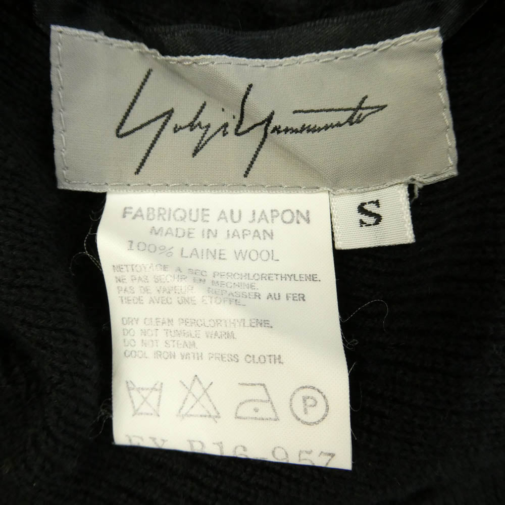 Yohji Yamamoto ヨウジヤマモト ファム 98AW アーカイブ FY-B16-957 ウール ニット セーター ブラック系 S【中古】