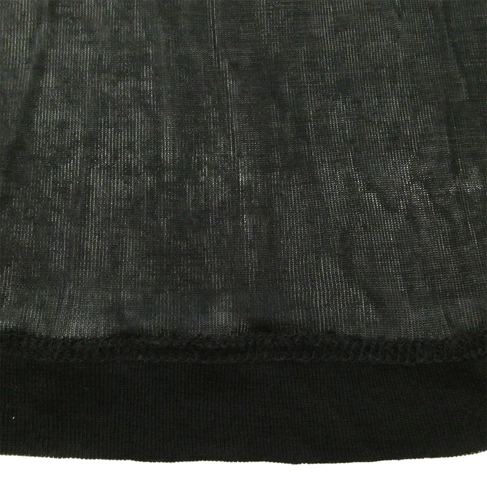 Yohji Yamamoto ヨウジヤマモト ファム 03SS アーカイブ FQ-T08-993 シルク シアー ニット チューブトップ オフショルダー ワンピース ブラック系 2【中古】