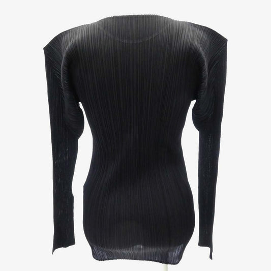 PLEATS PLEASE プリーツプリーズ イッセイミヤケ PP04-JK602 プリーツ加工 長袖 カットソー ダークネイビー系 3【中古】