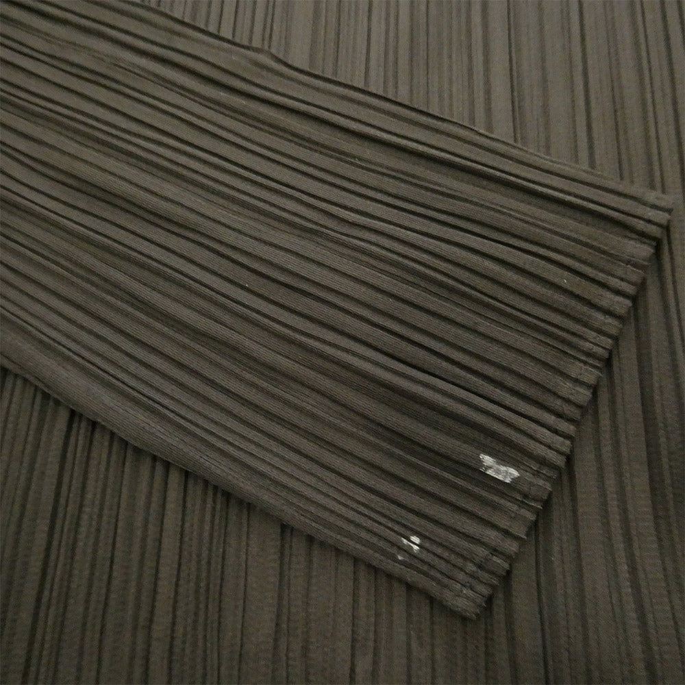 PLEATS PLEASE プリーツプリーズ イッセイミヤケ PP53-JK404 プリーツ加工 ボトルネック 長袖 カットソー ブラック系 4【中古】