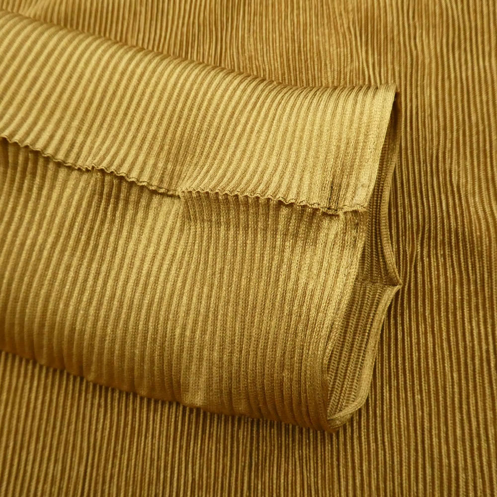 ISSEY MIYAKE イッセイミヤケ 22SS IM22FJ831 プリーツ加工 セーラーカラー スキッパー カットソー ブラウン系 3【美品】【中古】