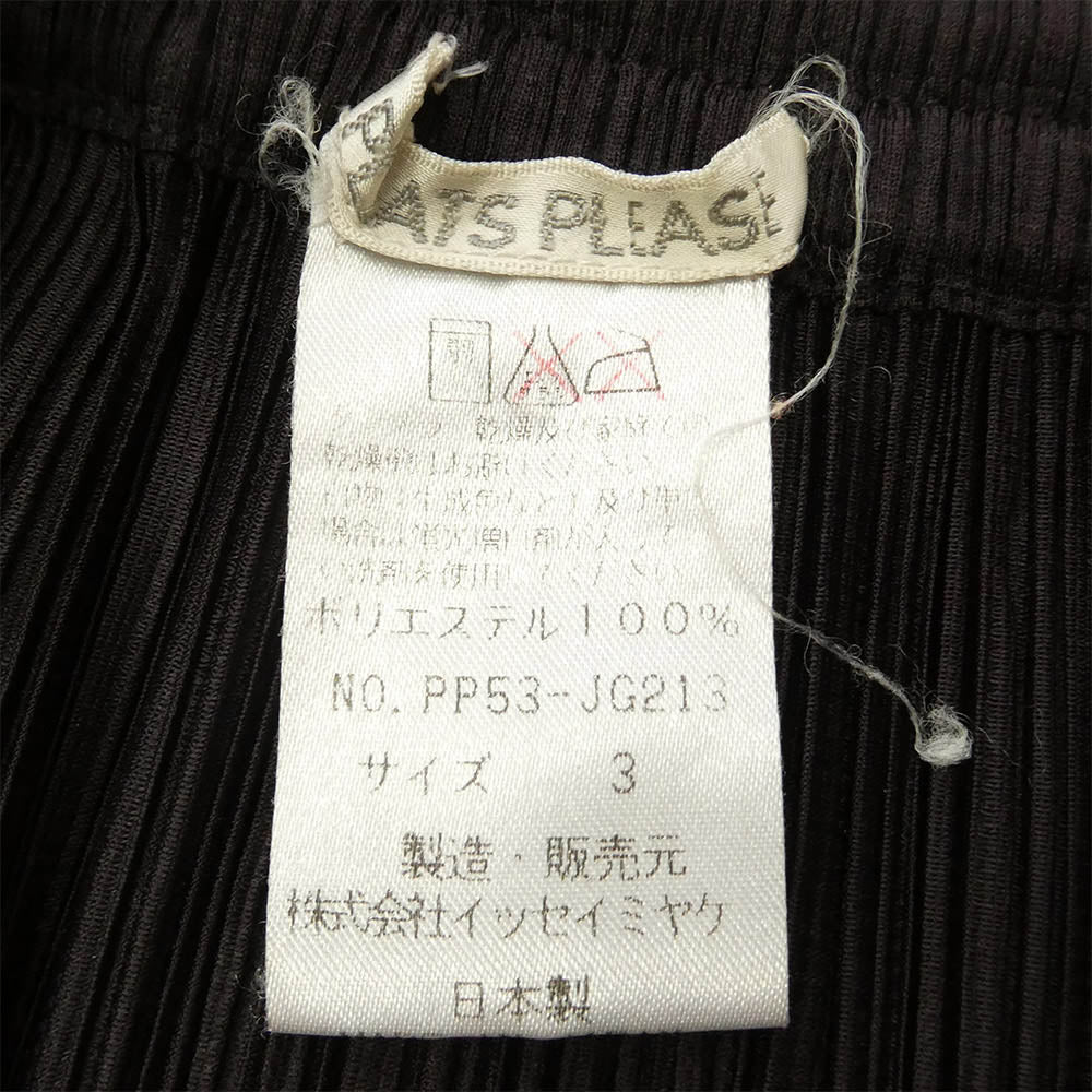 PLEATS PLEASE プリーツプリーズ イッセイミヤケ PP53-JG213 プリーツ加工 スカート ブラウン系 3【美品】【中古】