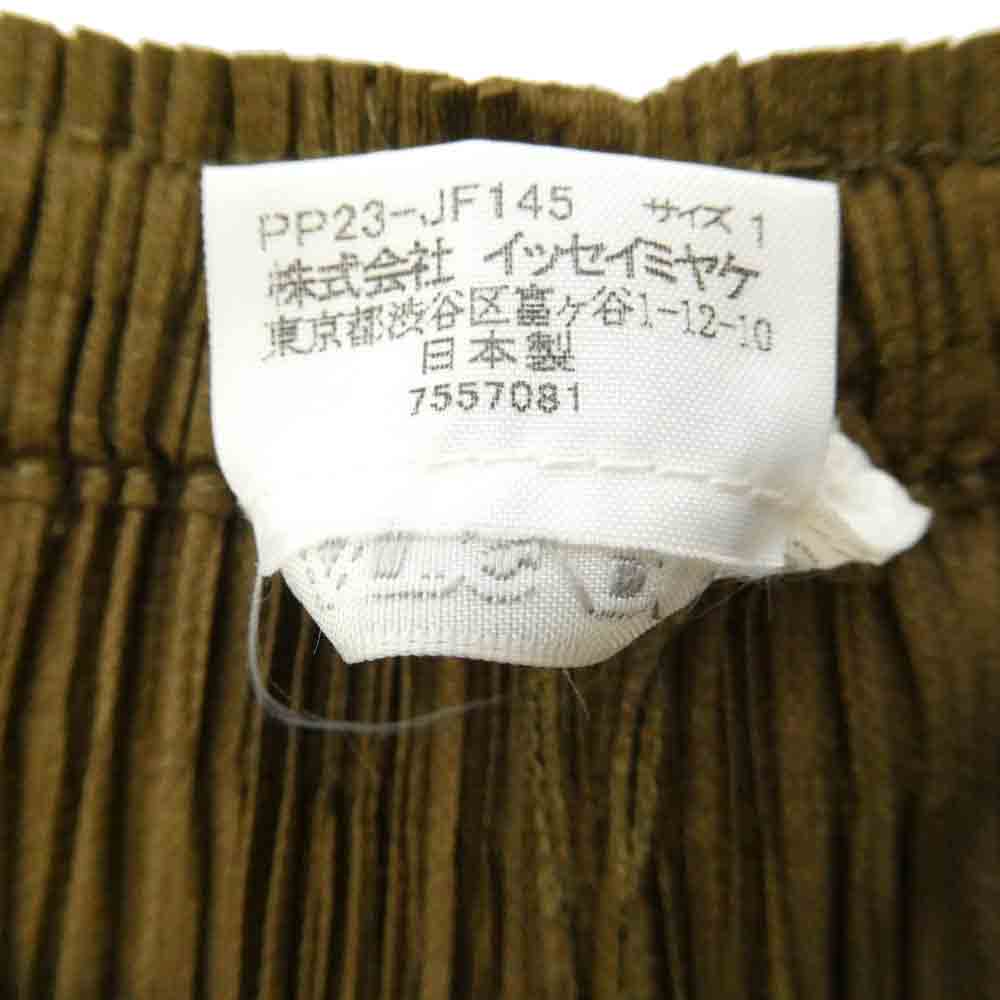 PLEATS PLEASE プリーツプリーズ イッセイミヤケ PP23-JF145 プリーツ加工 スラックス ブラウン系 1【中古】