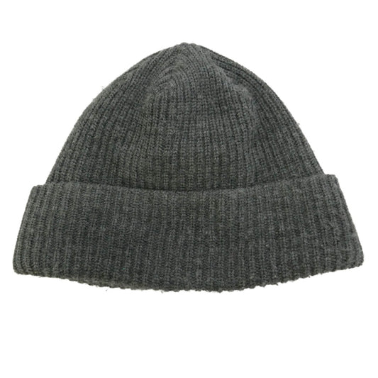 Supreme シュプリーム ワングラム期 Loose Gauge Beanie ロゴ刺繍 ルーズゲージ アクリル ニット帽 ビーニー GRAY BLACK グレー系【中古】