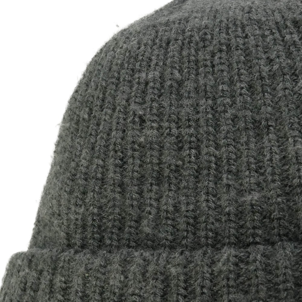 Supreme シュプリーム ワングラム期 Loose Gauge Beanie ロゴ刺繍 ルーズゲージ アクリル ニット帽 ビーニー GRAY BLACK グレー系【中古】
